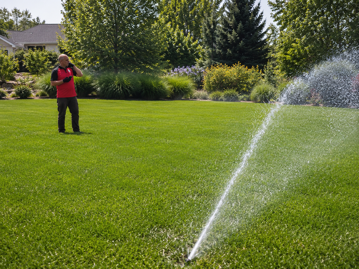 Irrigation winterization service