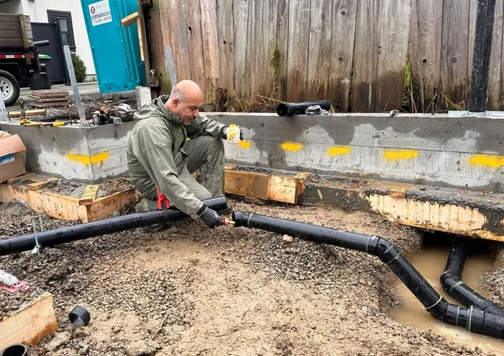 BlueTap drainage job in progress