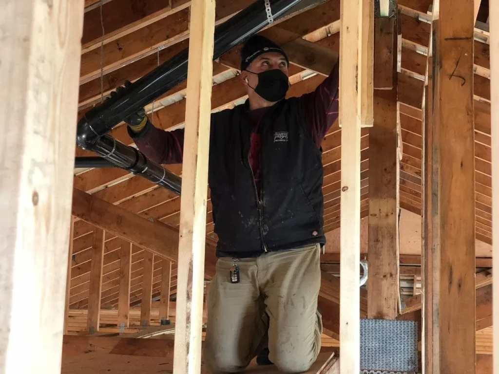 BlueTap drain pipe install
