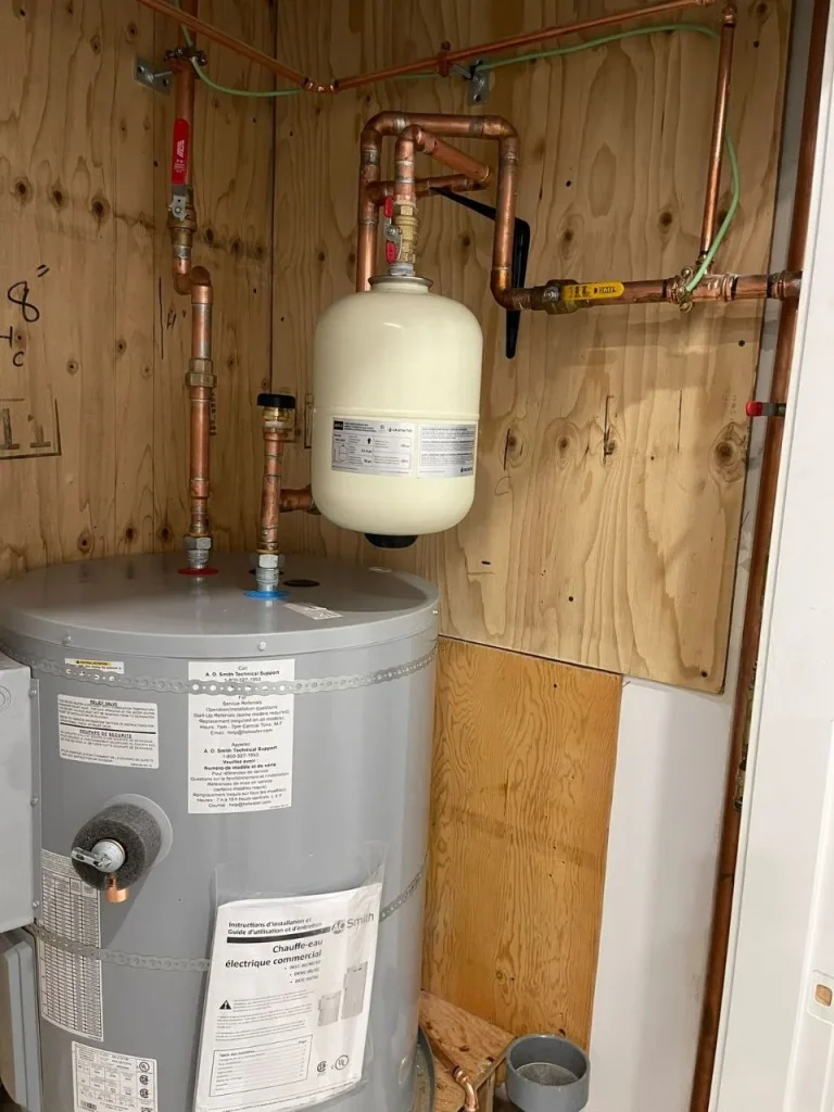 Water heater with expansion tank